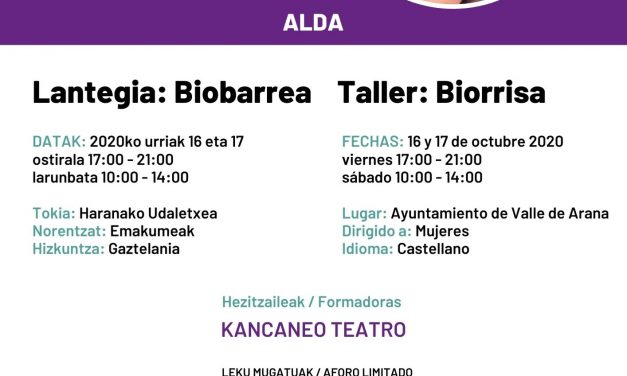 Taller de Biorrisa en Alda con Kancaneo Teatro