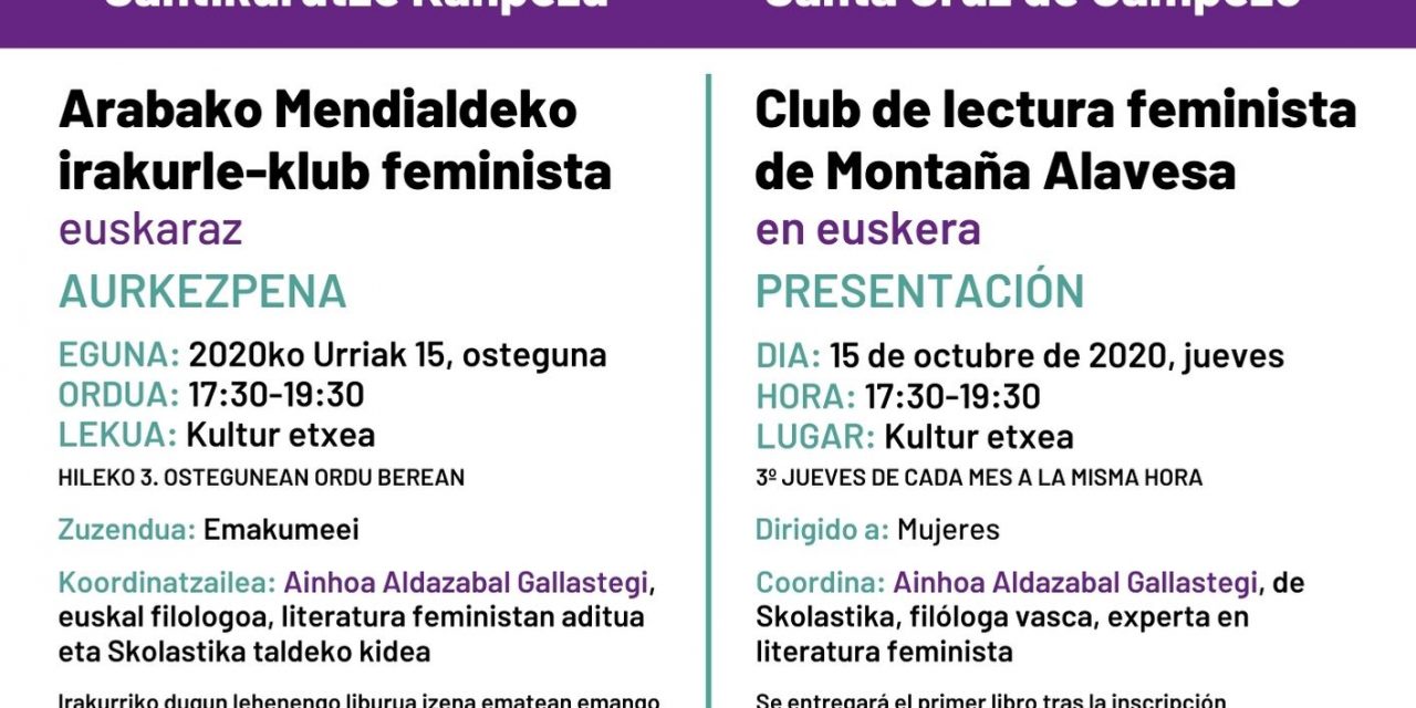 Arabako Mendialdeko irakurle-klub feminista aurkezpena