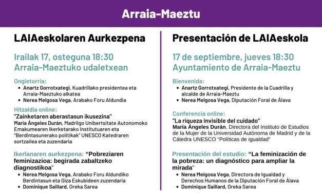 LaiaEskolaren aurkezpena – Presentación de LaiaEskola