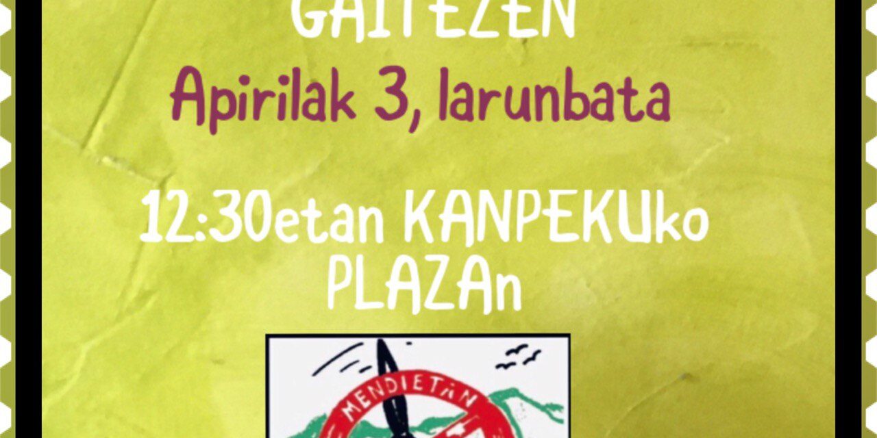 Sinadura bilketa – Recogida de firmas