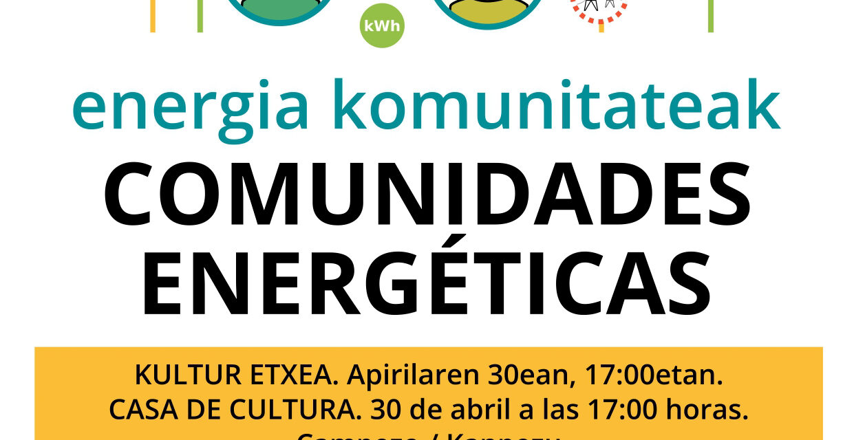 Hitzaldia-Charla: Comunidades energéticas