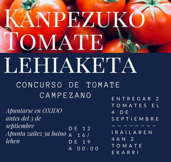 Kanpezuko II. Tomate Lehiaketa. 2° Concurso de Tomate Campezano.