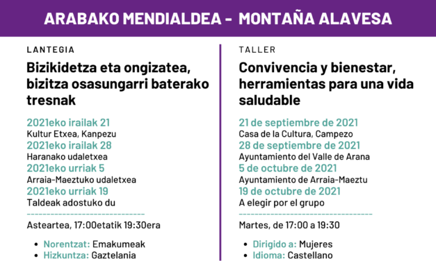 Taller-Lantegia: convivencia y bienestar, herramientas para una vida saludable