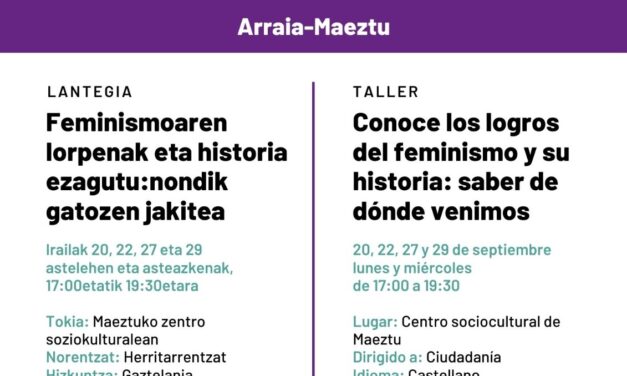 Taller-Lantegia: conoce los logros del feminismo y su historia
