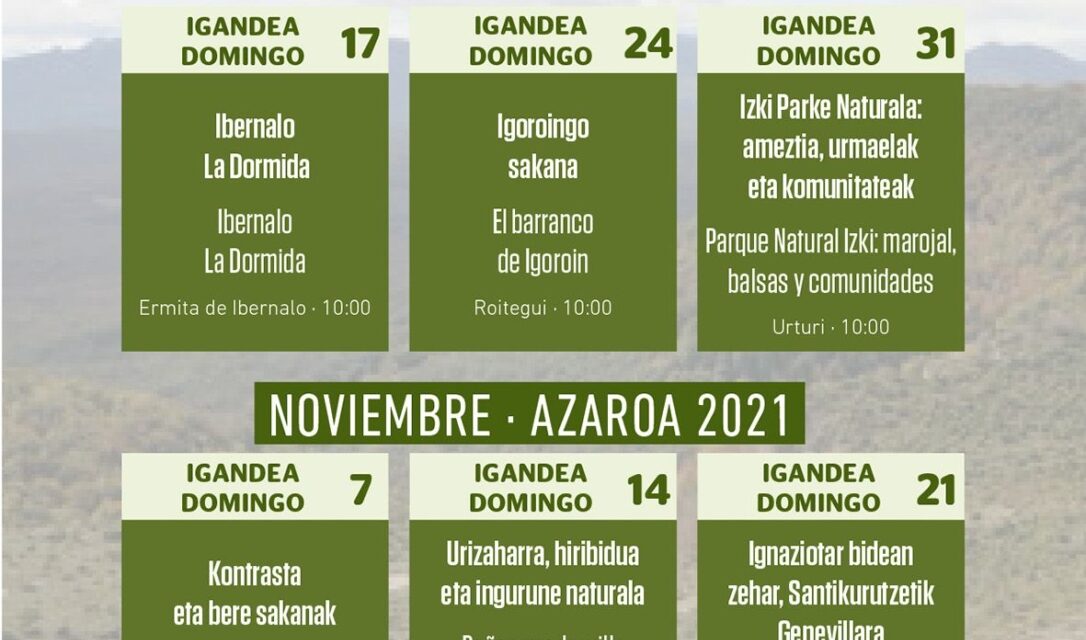 Rutas guiadas – Ibilbide gidatuak