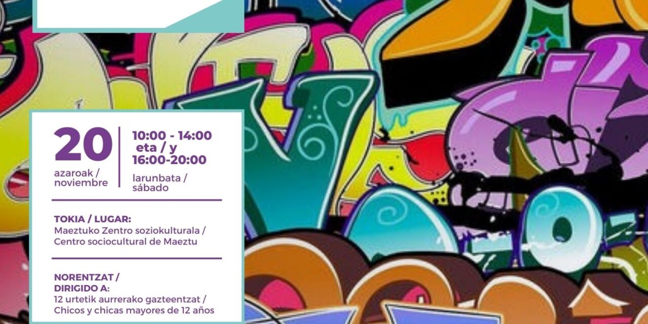 Taller – Tailerra: Conéctate en el buen rollo. Rollo onean konektatu zaitez (Maeztu, azaroak 20 de noviembre)