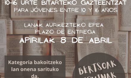 XV. Macaria Iriarte Literatur Lehiaketa.