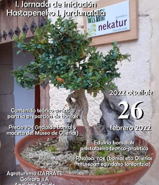 BONSAI: I Jornada de iniciación. Hastapeneko I. Jardunaldia (Otsailak 26 de febrero)