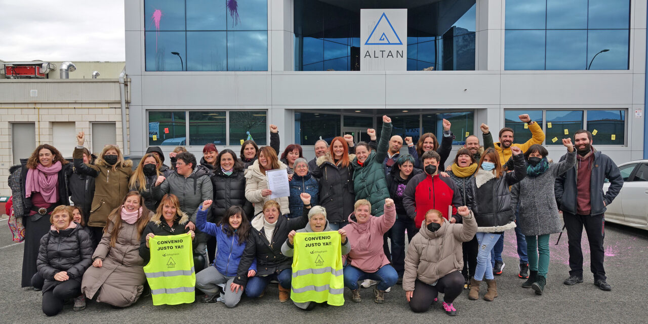 La plantilla de Altan Bernedo logra un convenio blindado con IPC gracias a más de 100 días de huelga