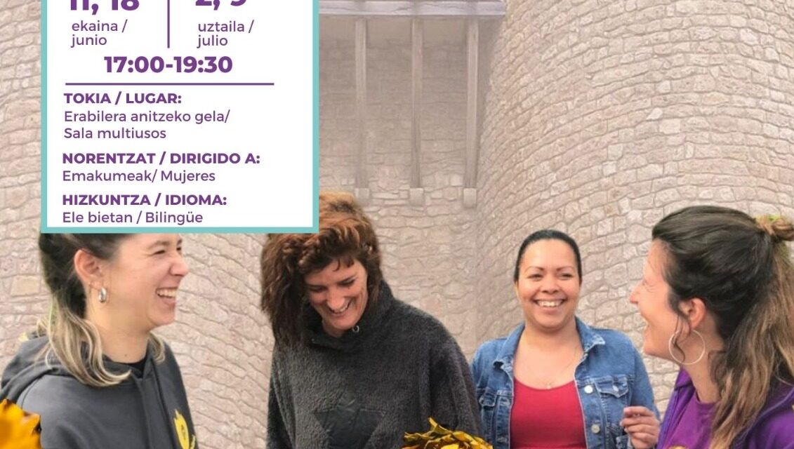 Mujereándonos: un espacio para mí. Andramenean gozatuz: niretzako espazio bat.