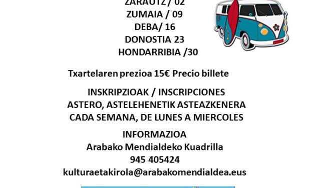 Excursiones a la playa. Hondartzara txangoak.