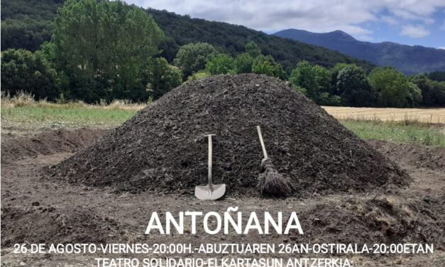 ELAren kontrako betagarria!!! ¡¡¡Dale betagarri a la ELA!!! Antoñana, abuztuak 26 de agosto.