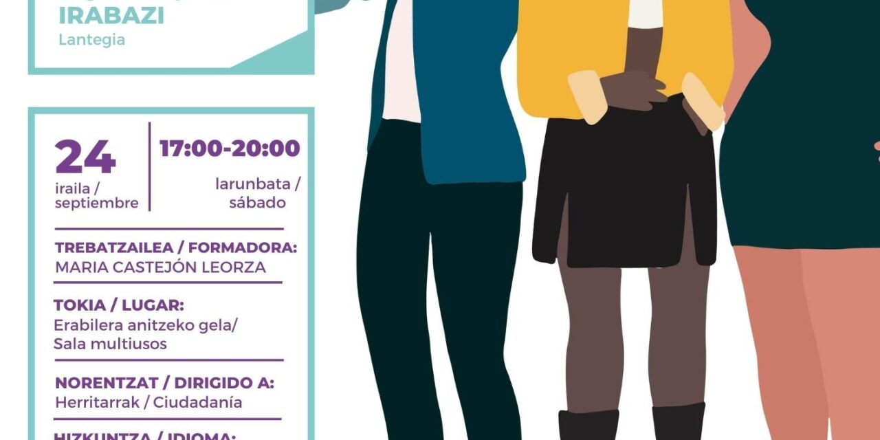 Taller/Lantegia: SABER (más sobre igualdad) Y GANAR (Lagrán, irailak 24 de septiembre)