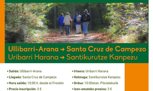Día del Camino Ignaciano: Ullibarri Arana – Santa Cruz de Campezo (Azaroak 6 de noviembre)