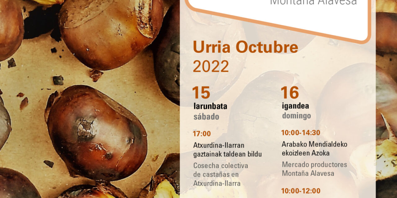 III. Gaztainaren jaialdia. Fiesta de la castaña (Apellaniz, Urriak 15-16 de octubre)