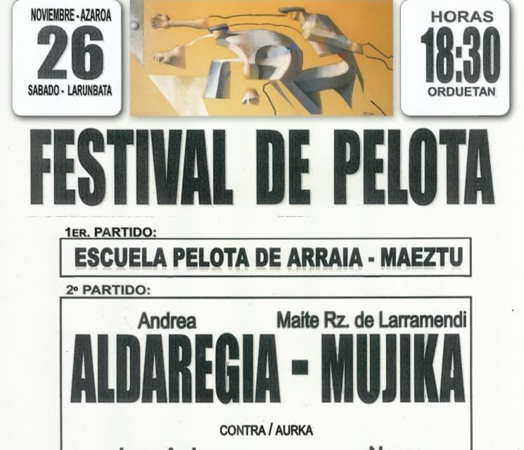 Festival de pelota (Maeztu, azaroak 26 de noviembre)