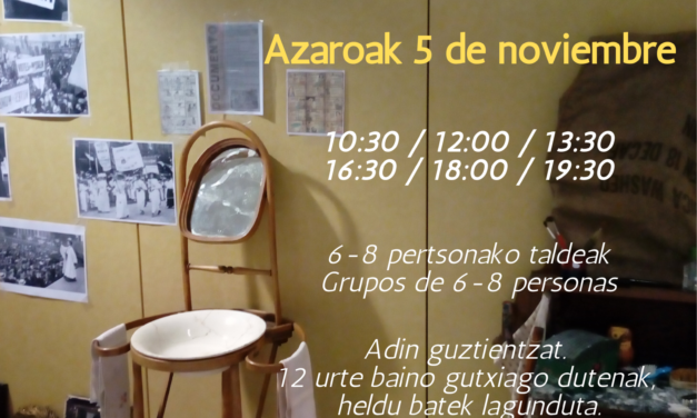 Escape room por la igualdad (Lagrán, azaroak 5 de noviembre)