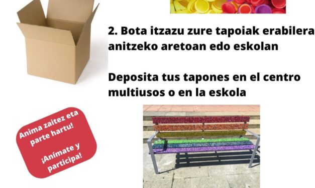 Plastikozko tapoiak berrerabili!