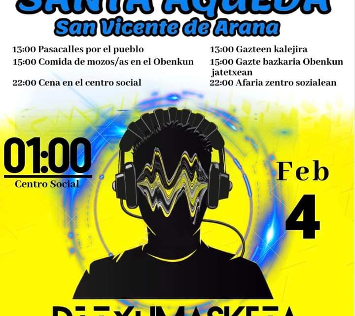 Santa Águeda (San Vicente de Arana, Otsailak 4 de febrero)