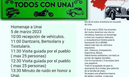 Todos con Unai. Día del motor en Antoñana (Antoñana, martxoak 5 de marzo).