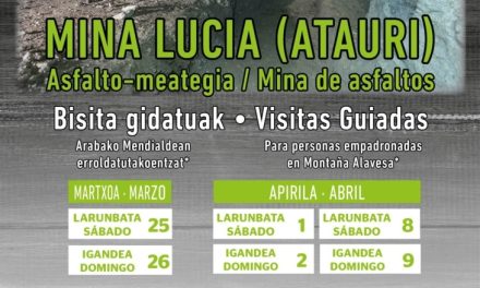 Mina Lucía (Atauri): Visitas guiadas para personas empadronadas en Montaña Alavesa.