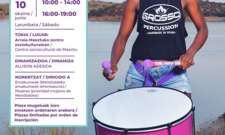 Taller de percusión feminista (Maeztu, ekainak 10 de junio).