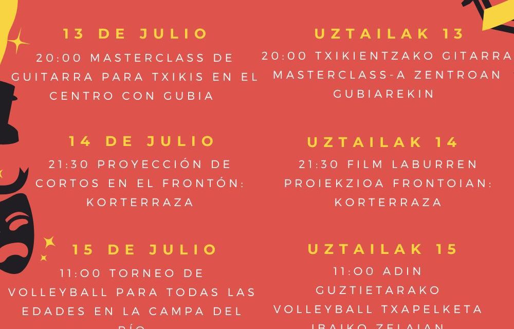 Semana Cultural. Aste Kulturala (Antoñana)