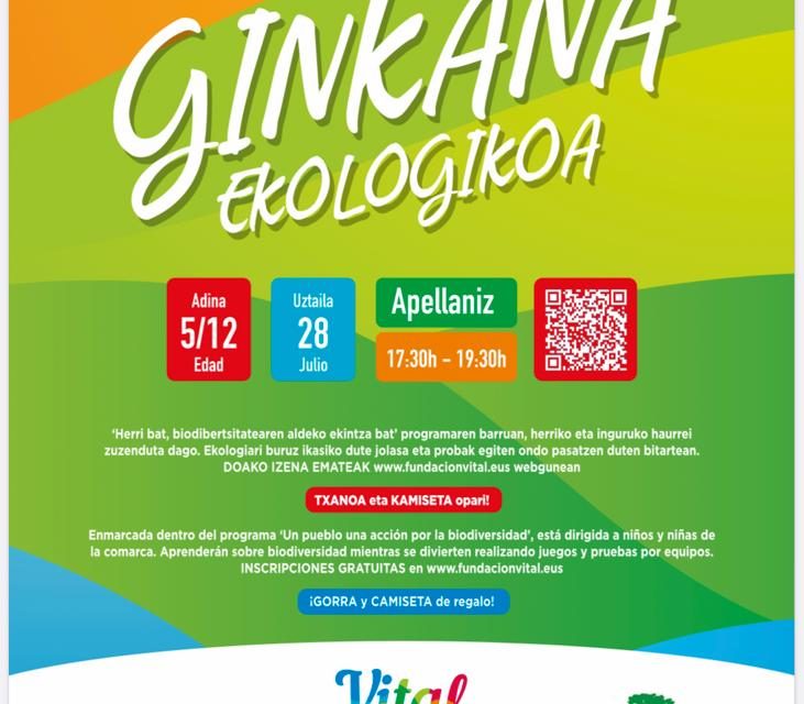 Ginkana ekologikoa (Apellaniz, uztailak 28 de julio).