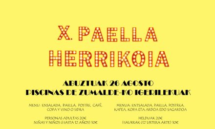 X. Paella Herrikoia (Zumalde, abuztuak 26 de agosto)