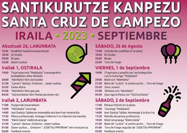 Santikurutze Kanpezuko Jaiak. Fiestas de Santa Cruz de Campezo.