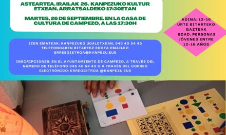Escape Room: Klima Aldaketa (Kanpezuko Kultur Etxea, irailak 26 de septiembre).