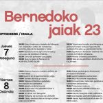 Bernedoko Jaiak 2023. Fiestas de Bernedo 2023.