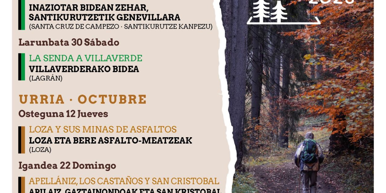 Rutas guiadas – Ibilbide gidatuak.