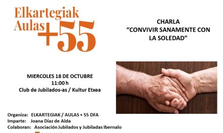 Charla: Convivir sanamente con la soledad (Kanpezuko Kultur Etxea, urriak 18 de octubre).