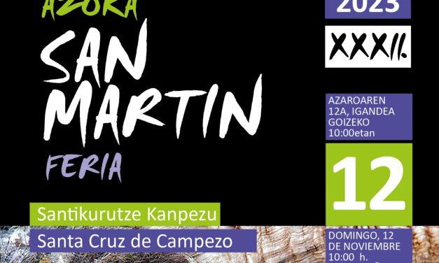 Feria de San Martín Azoka 2023 (Santa Cruz de Campezo, azaroak 12 de noviembre).
