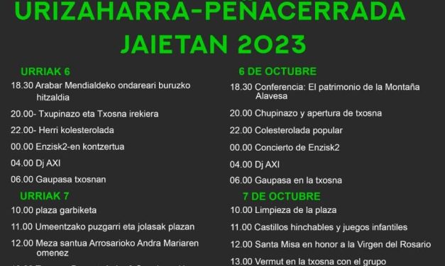 Urizaharra-Peñacerrada Jaietan 2023.