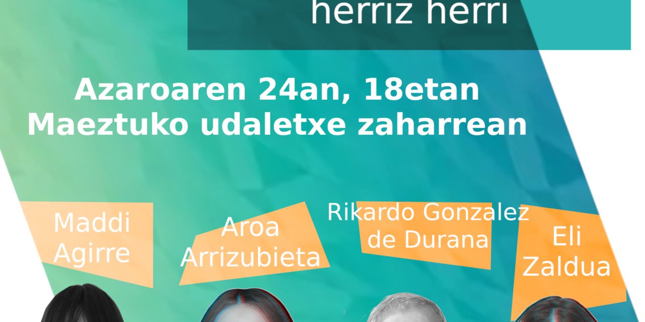 Aerrimatu. Arabako bertsolariak herriz herri (Maeztu, azaroak 24 de noviembre).