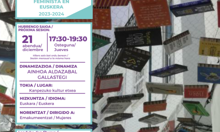 Irakurketa Klub Feminista euskaraz (Kanpezuko Kultur Etxea, abenduak 21 de diciembre).