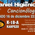 Daniel Higiénico, Cancionólogos (K-18-A Kanpezu, abenduak 16 de diciembre).