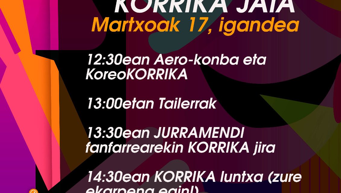 Kanpezuko Korrika Jaia ( Martxoak 17 de marzo).