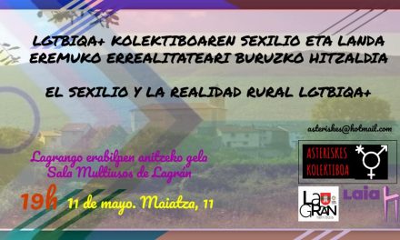 El sexilio y la realidad rural LGTBIQA+ ( Lagrán, maiatzak 11 de mayo).