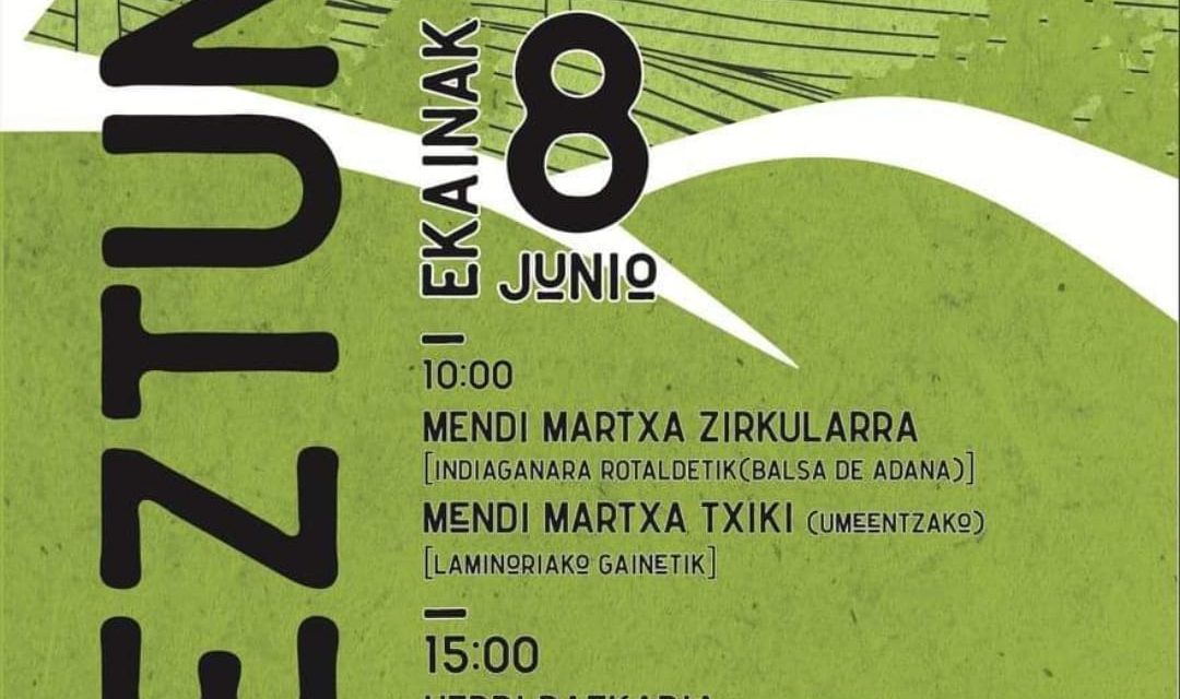 Azazeta Laminoriatik ez dira pasako (Maeztu, ekainak 8 de junio).