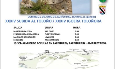 Romería-Subida a Toloño (ekainak 2 de junio).