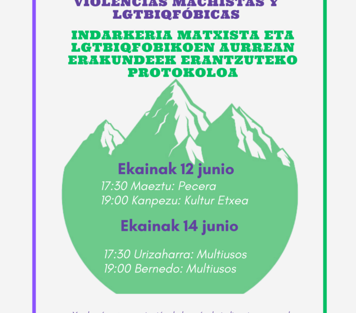 Aurkezpena/Presentación: Protocolo de respuesta Institucional frente a las violencias machistas y LGTBIQfóbicas
