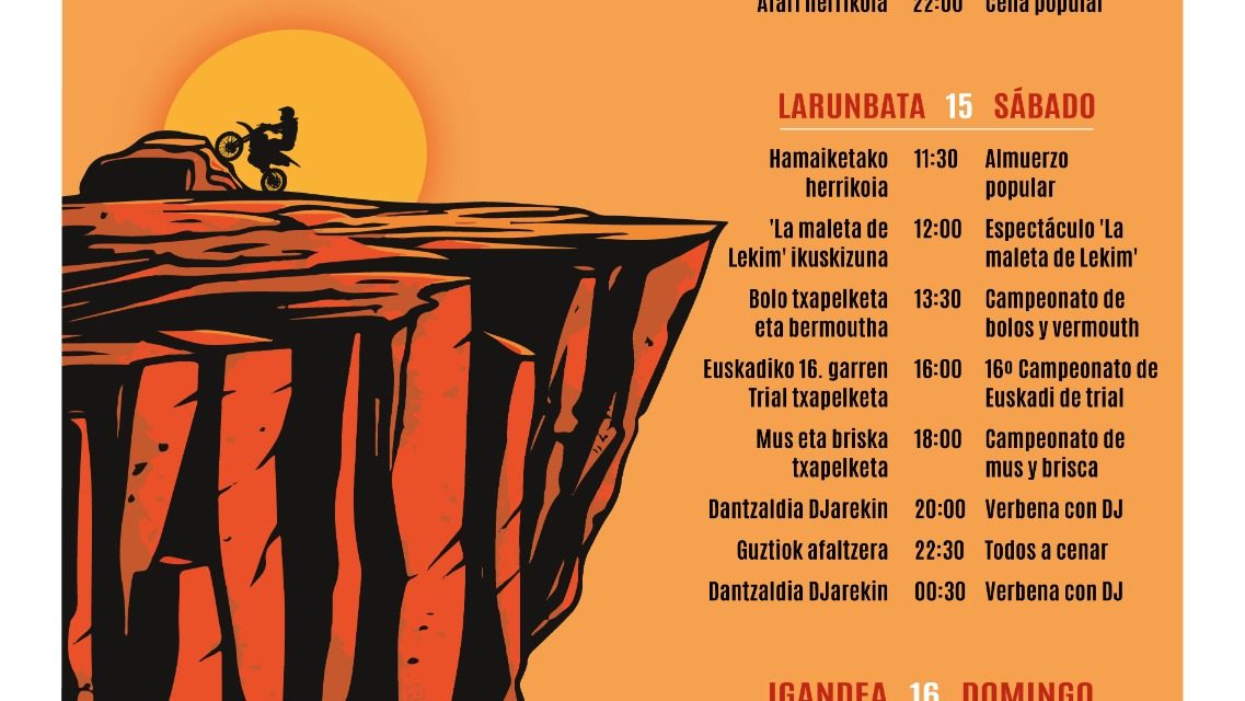 Sabandoko Jaiak. Fiestas de Sabando.