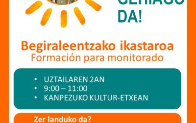Begiraleentzako ikastaroa. Formación para monitorado.
