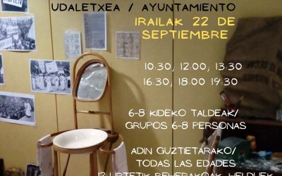 Berdintasunaren aldeko Escape Room ( Alda, irailak 22 de diciembre).
