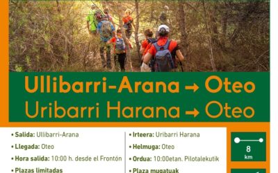Recorrido por el Camino Ignaciano (Ullibarri Arana-Oteo, urriak 27 de octubre).