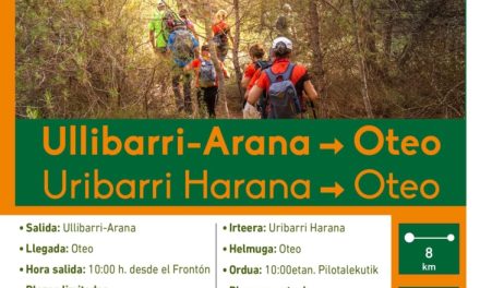 Recorrido por el Camino Ignaciano (Ullibarri Arana-Oteo, urriak 27 de octubre).