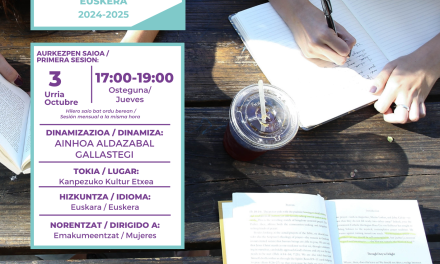 Irakurketa Klub Feminista euskaraz (Kanpezuko Kultur Etxea, urriak 3 de octubre).